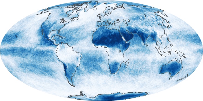 Global Map Cloud Fraction Image 264