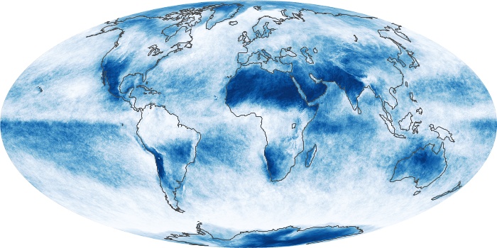 Global Map Cloud Fraction Image 190