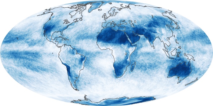 Global Map Cloud Fraction Image 256
