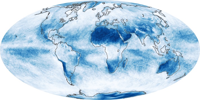 Global Map Cloud Fraction Image 257