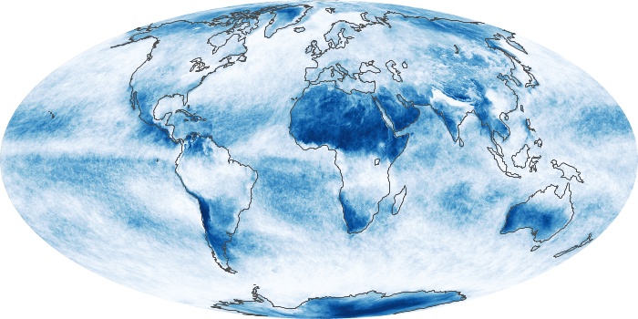 Global Map Cloud Fraction Image 288