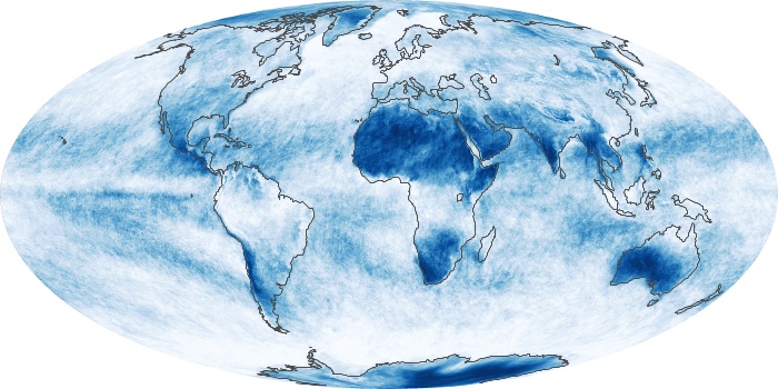 Global Map Cloud Fraction Image 260