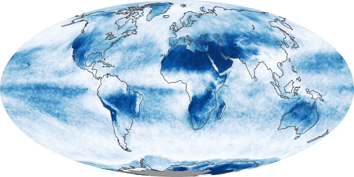 Global Map Cloud Fraction Image 264