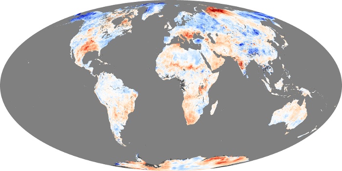 Global Map Land Surface Temperature Anomaly Image 6