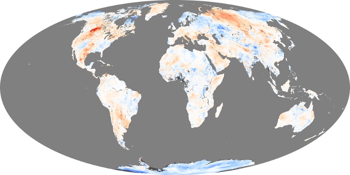 Global Map Land Surface Temperature Anomaly Image 18