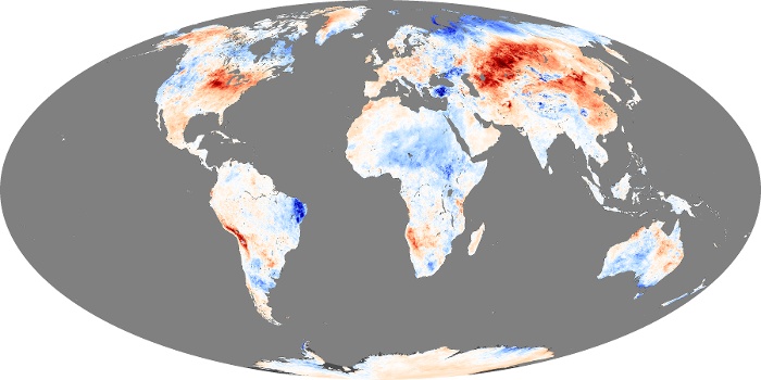 Global Map Land Surface Temperature Anomaly Image 24