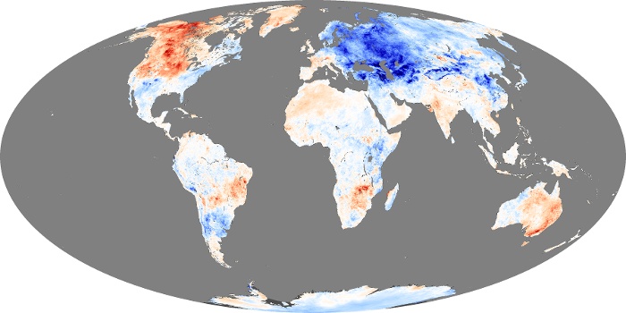 Global Map Land Surface Temperature Anomaly Image 35