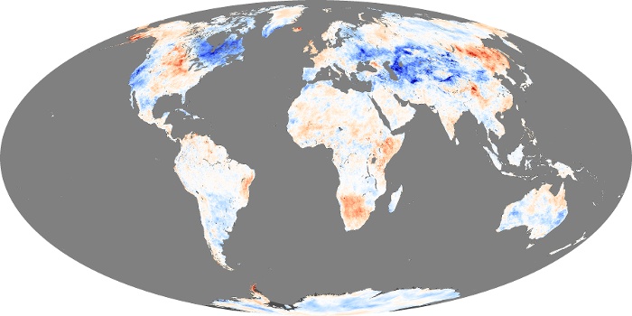 Global Map Land Surface Temperature Anomaly Image 11