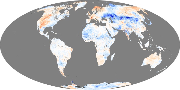 Global Map Land Surface Temperature Anomaly Image 13