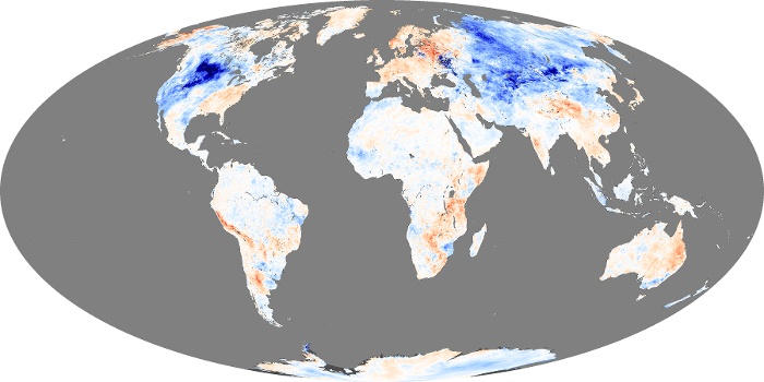 Global Map Land Surface Temperature Anomaly Image 45