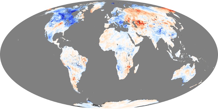 Global Map Land Surface Temperature Anomaly Image 20