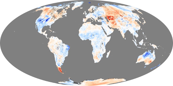 Global Map Land Surface Temperature Anomaly Image 49