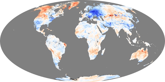 Global Map Land Surface Temperature Anomaly Image 34