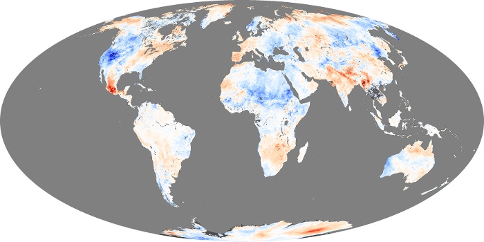 Global Map Land Surface Temperature Anomaly Image 65