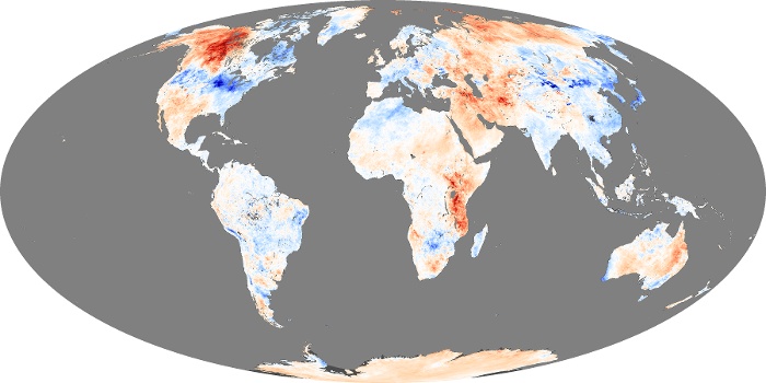 Global Map Land Surface Temperature Anomaly Image 42