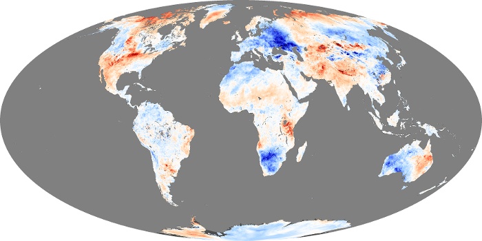 Global Map Land Surface Temperature Anomaly Image 73