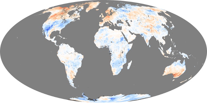 Global Map Land Surface Temperature Anomaly Image 79