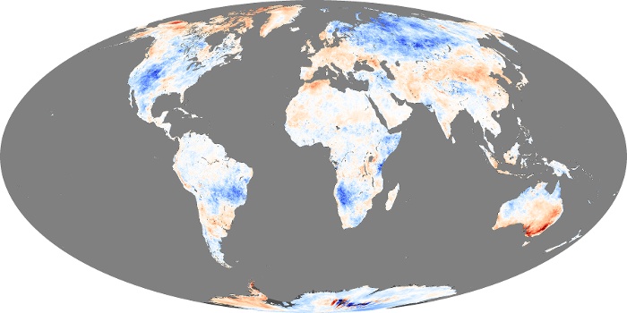 Global Map Land Surface Temperature Anomaly Image 81