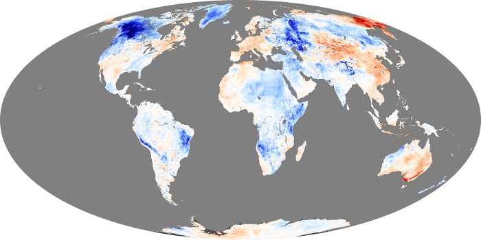 Global Map Land Surface Temperature Anomaly Image 53