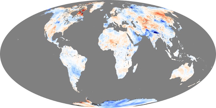 Global Map Land Surface Temperature Anomaly Image 42