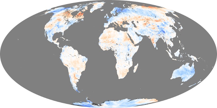 Global Map Land Surface Temperature Anomaly Image 75