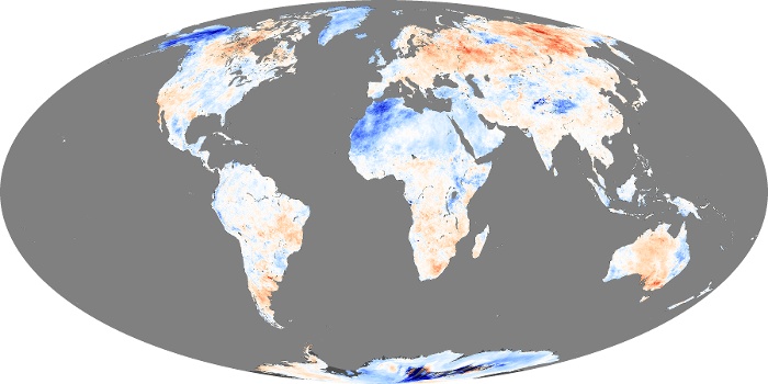 Global Map Land Surface Temperature Anomaly Image 104