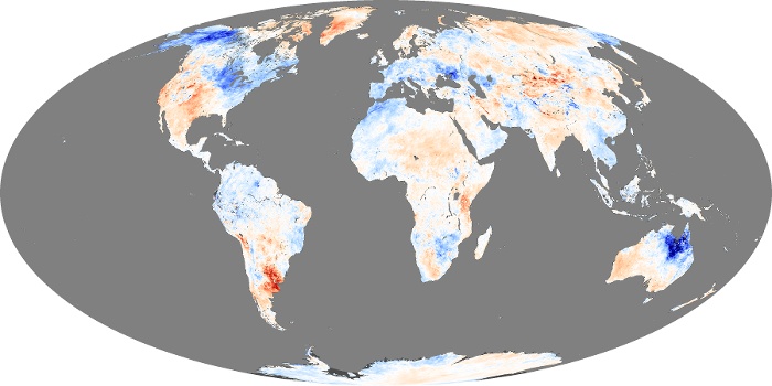 Global Map Land Surface Temperature Anomaly Image 80