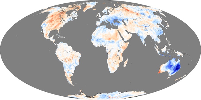 Global Map Land Surface Temperature Anomaly Image 52