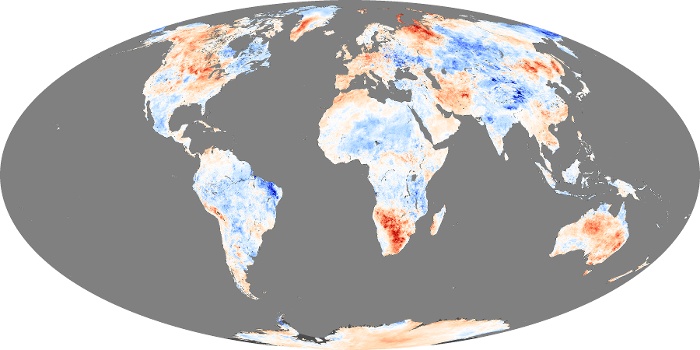 Global Map Land Surface Temperature Anomaly Image 150