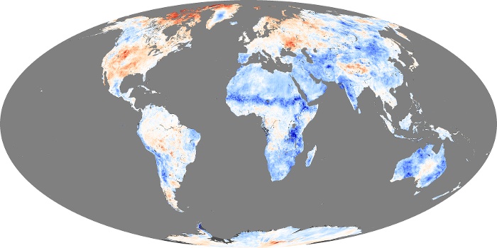 Global Map Land Surface Temperature Anomaly Image 297