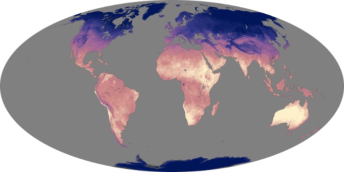 Global Map Land Surface Temperature Image 60
