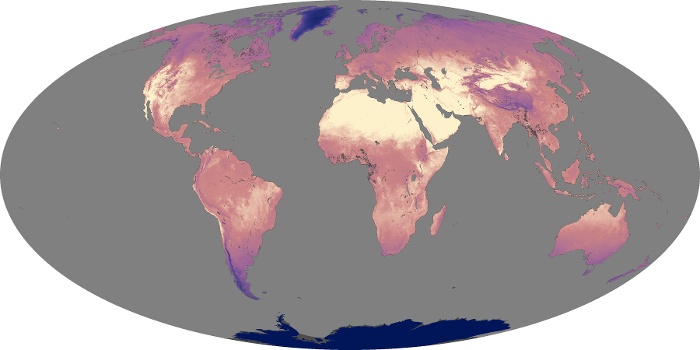 Global Map Land Surface Temperature Image 67