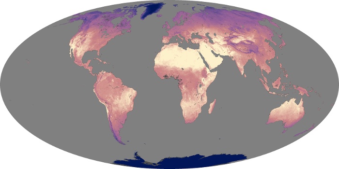 Global Map Land Surface Temperature Image 159