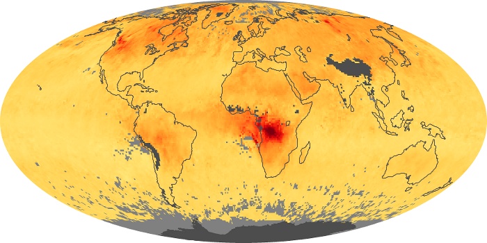 Global Map Carbon Monoxide Image 210