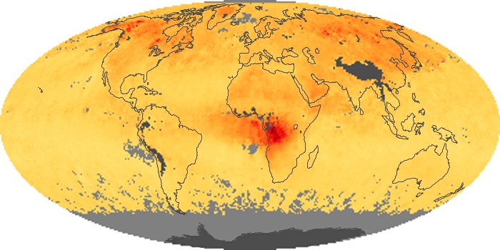 Global Map Carbon Monoxide Image 205