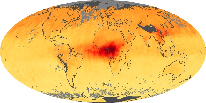 Global Map Carbon Monoxide Image 240