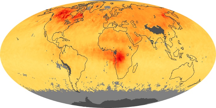 Global Map Carbon Monoxide Image 205