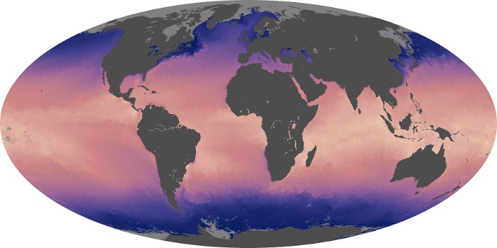 Global Map Sea Surface Temperature Image 92
