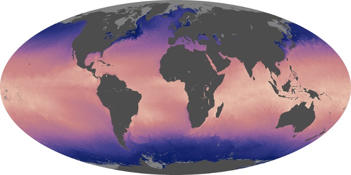 Global Map Sea Surface Temperature Image 92