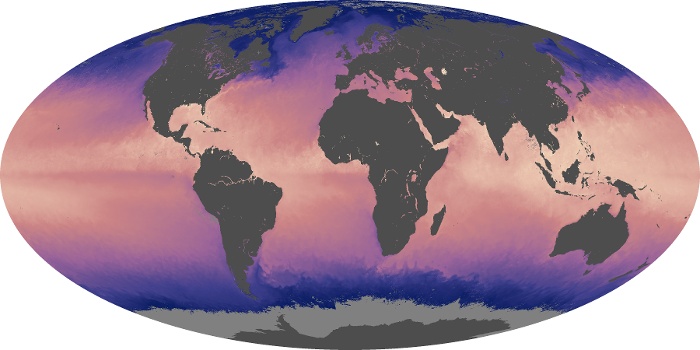 Global Map Sea Surface Temperature Image 96