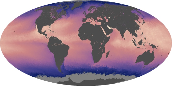 Global Map Sea Surface Temperature Image 134