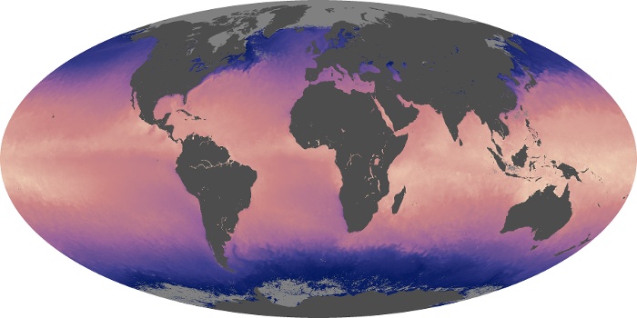 Global Map Sea Surface Temperature Image 150