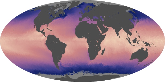 Global Map Sea Surface Temperature Image 124