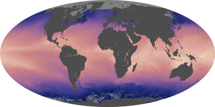 Global Map Sea Surface Temperature Image 210