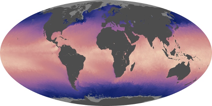 Global Map Sea Surface Temperature Image 165