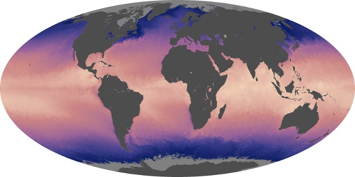 Global Map Sea Surface Temperature Image 166