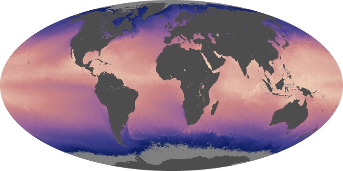 Global Map Sea Surface Temperature Image 220