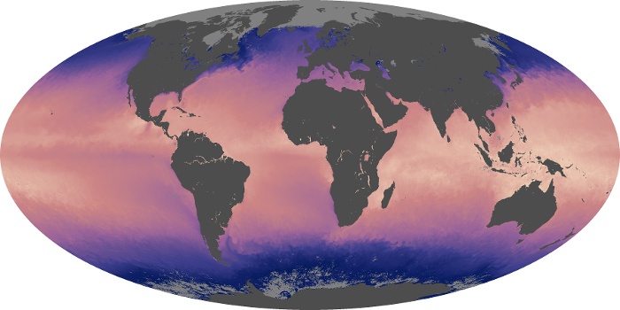 Global Map Sea Surface Temperature Image 222