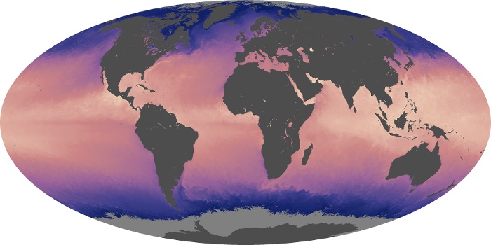 Global Map Sea Surface Temperature Image 180