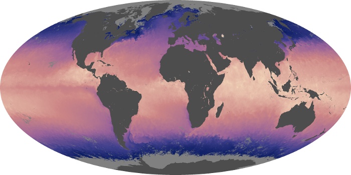 Global Map Sea Surface Temperature Image 190